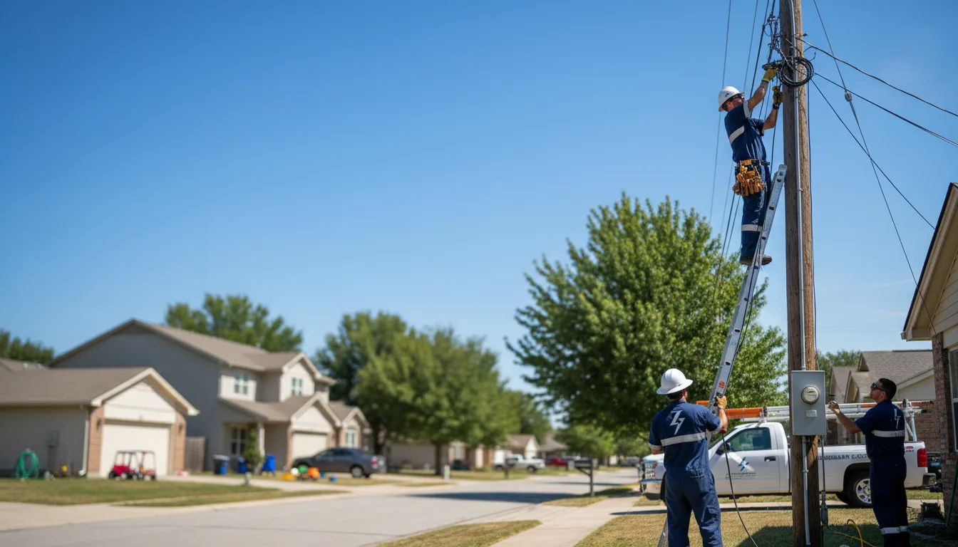 Residential electrician providing installation services in Lincoln, MO
